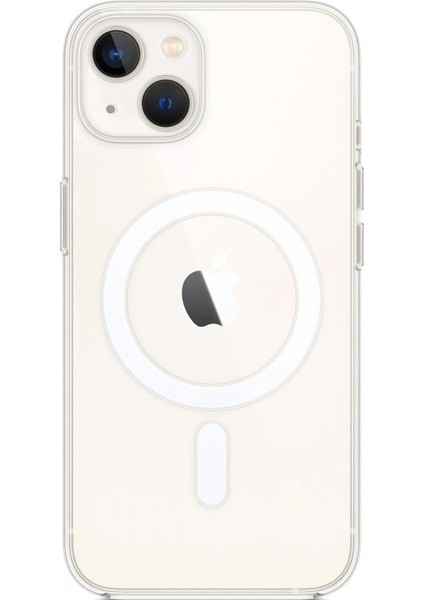 iPhone 14 Kılıf Magneticsafe Şeffaf Silikon - Şeffaf fiyatları