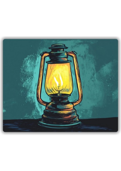 Gaz Lambası Baskılı Mouse Pad 18X22 cm