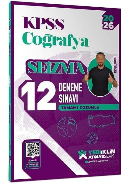 Yediiklim 2026 Kpss Coğrafya Seizma 12 Deneme Atölye Serisi Çözümlü