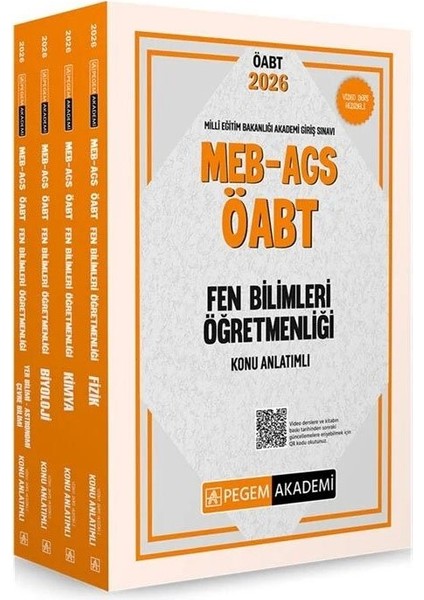 Pegem 2026 Öabt Meb-Ags Fen Bilimleri Konu Anlatımı Modüler Set