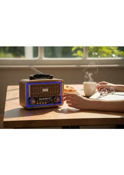 Ahşap Görünüm Nostalji Radyo,ledli Bluetooth Nostaljik Radyo fiyatları