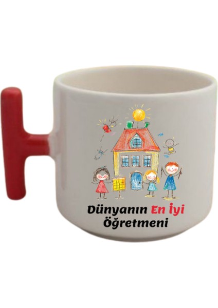 Öğretmenler Günü Okul Teması Baskılı Kahve Kupası Kupa Bardak Hediyelik Ürün