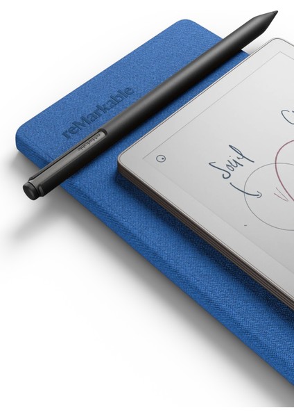Paper Pro Move + Marker Plus Kalem + Mozaik Dokuma Cobalt Kılıf