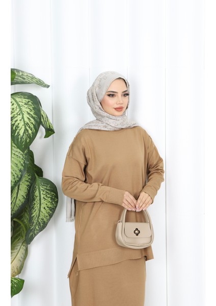 Düğmeli Merserize Etekli Takım modelleri