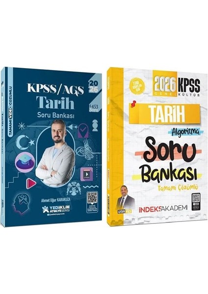 Yediiklim + Indeks 2026 Kpss Tarih Atölye Soru Bankası 2 Li Set