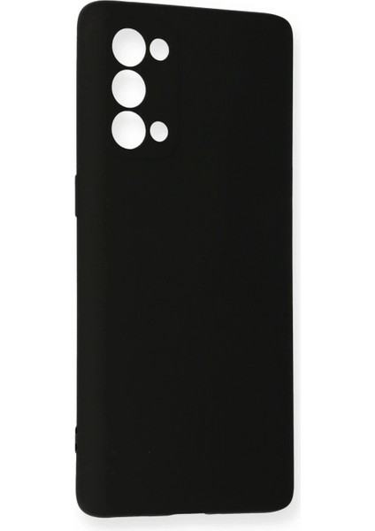 Oppo Reno 5 Kılıf Nano Içi Kadife Silikon - Siyah fiyatları