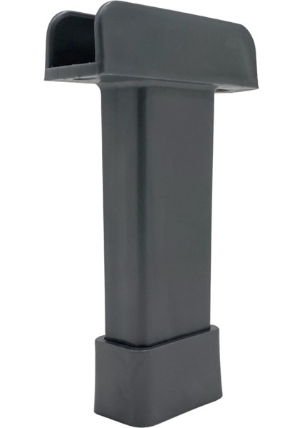 U Geçme Gri Plastik Ayarlı Ayak Mobilya Masa ve Dolap Ayağı(Gri)(6cm - 10CM)