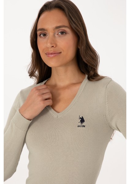 Kadın Açık Haki Kazak /triko 50307712-VR183 fiyatları