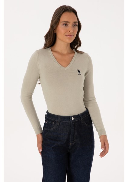 Kadın Açık Haki Kazak /triko 50307712-VR183 modelleri