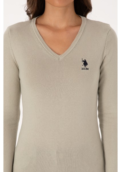 Kadın Açık Haki Kazak /triko 50307712-VR183