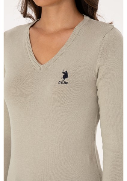 Kadın Açık Haki Kazak /triko 50307712-VR183