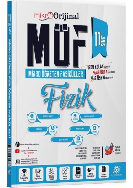Orijinal 2026 Mikro 11. Sınıf Fizik Möf Mikro Öğreten Fasiküller