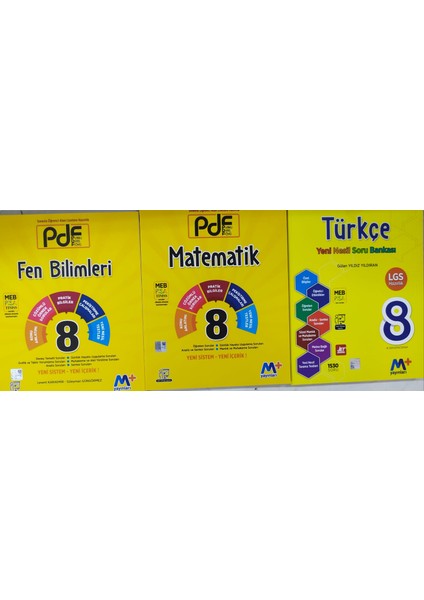Martı Okul 8. Sınıf Fen Bi̇li̇mleri̇+Matematik Planlı Ders Föyü+Türkçe Soru Bankası