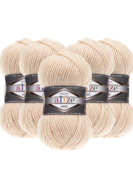 Süperlana Midi Yünlü Iplik /310 Bal/ Orta Kalın / El Örgü Ipi/ Kazak,Yelek,Atkı Için Uygun