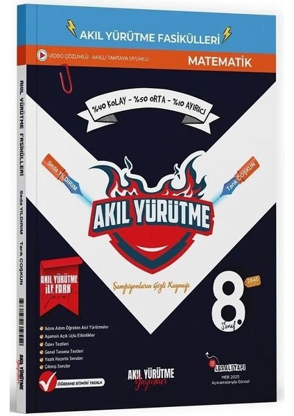 Akıl Yürütme 2026 8. Sınıf Matematik 6 Lı Akıl Yürütme Fasikül Seti
