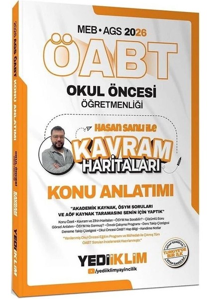 Yediiklim 2026 Öabt Meb-Ags Okul Öncesi Kavram Haritalarıyla Konu Anlatımı