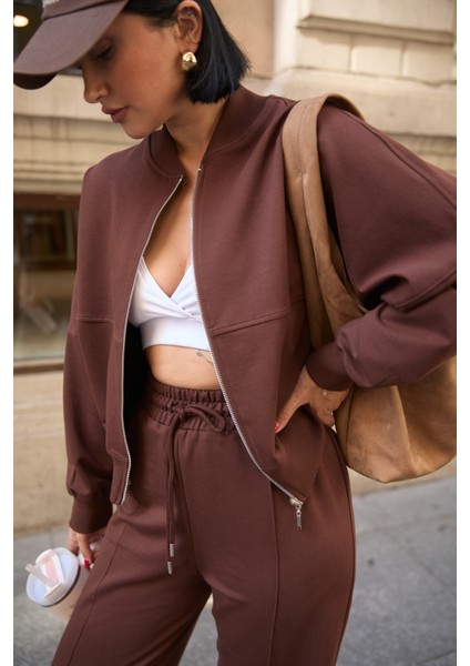 Çimalı Fermuar Detay 2 Iplik Eşofman Takım modelleri