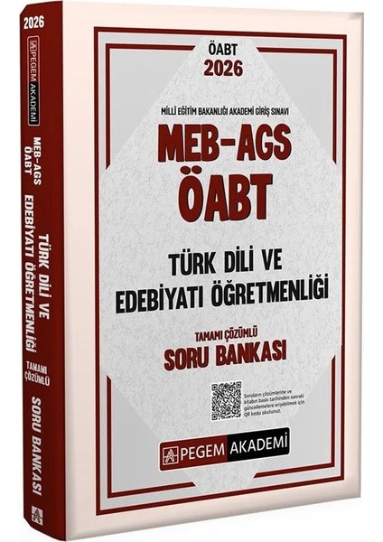 Pegem Öabt Meb-Ags Türk Dili ve Edebiyatı Öğretmenliği Soru Bankası Çözümlü Pegem Akademi Yayınları