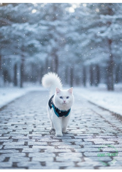 Sarı Kedi Baskılı Kışlık Siyah Kedi Köpek Kıyafeti Elbisesi fırsatları