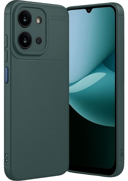 Xiaomi Redmi 15C Kılıf Negro Karbon Desen Silikon + Ekran Koruyucu