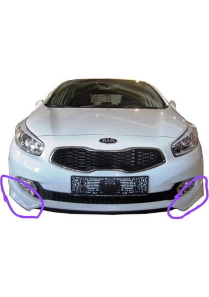 Kia Ceed (2013-2016) Ön Tampon Flap (Plastik) (( Boyasız ))