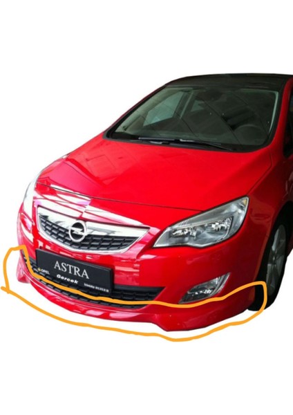 Opel Astra J Hb (2011-2013) Makyajsız Stainmetz Ön Tampon Ek (Plastik) (( Boyasız ))