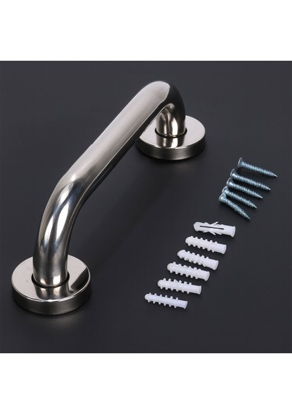 Tutunma Barı 40 cm Paslanmaz Metal 25 mm Çap Duvar Tipi Banyo Wc Destek Tutma Aparatı Kaymaz Saplı fırsatları
