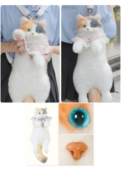 Bear & Deer Pelüş Kedi Şeklinde Sırt Çantası – Sarı (Büyük Boy) - BD-CAT001 modelleri