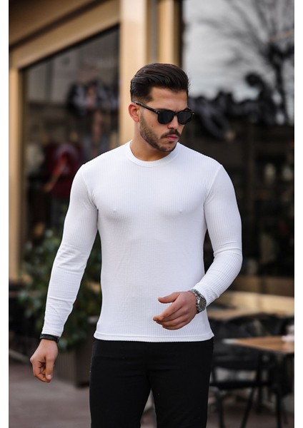 Jakarlı Mevsimlik Sweatshirt