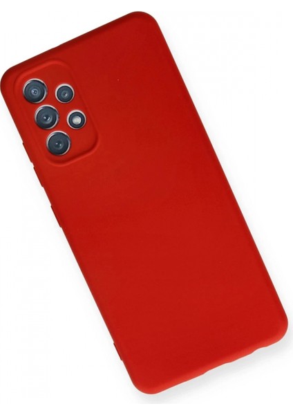 Samsung Galaxy A32 Kılıf Nano Içi Kadife Silikon - Kırmızı modelleri