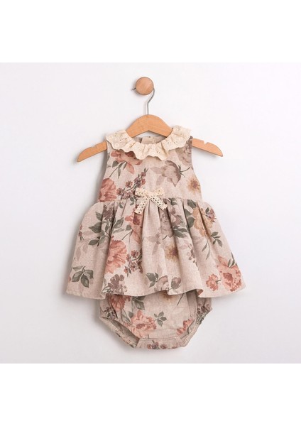 Kız Bebek Ceketli Güpürlü Donlu Elbise Takımı MAR-155-1 fırsatları