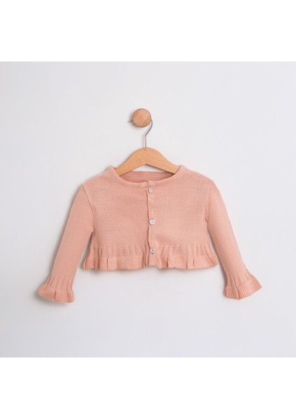 Kız Bebek Ceketli Güpürlü Donlu Elbise Takımı MAR-155-1