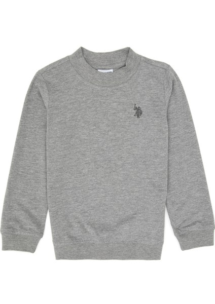Erkek Çocuk Gri Melanj Sweatshirt 50314971-VR086