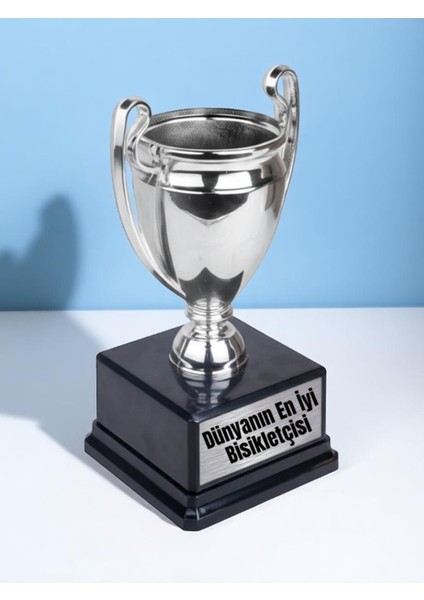Dünyanın En Iyi Bisikletçisi Baskılı Bisikletçiye Ödül Başarı 23 cm Şampiyonluk Kupası Hediyesi