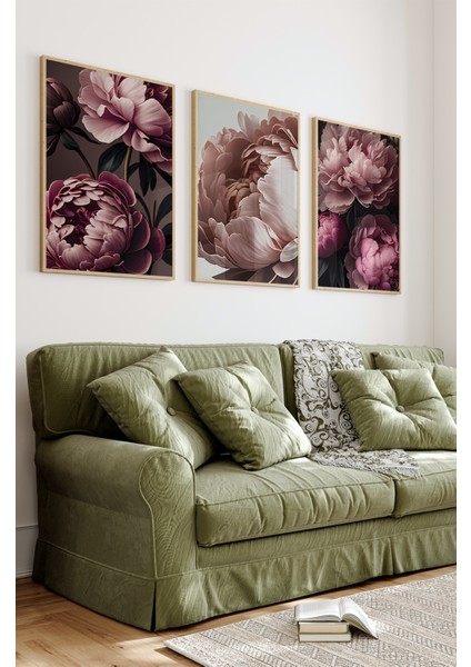 Ahşap Çerçeveli Mdf Tablo Seti Salon ve Oturma Odası Için ÇT3088 23 x 32 fiyatları