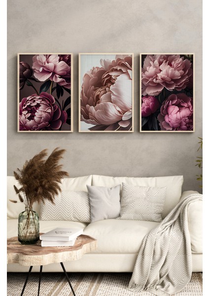 Ahşap Çerçeveli Mdf Tablo Seti Salon ve Oturma Odası Için ÇT3088 23 x 32 modelleri