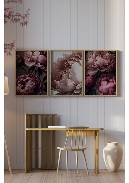 Ahşap Çerçeveli Mdf Tablo Seti Salon ve Oturma Odası Için ÇT3088 23 x 32 fırsatları