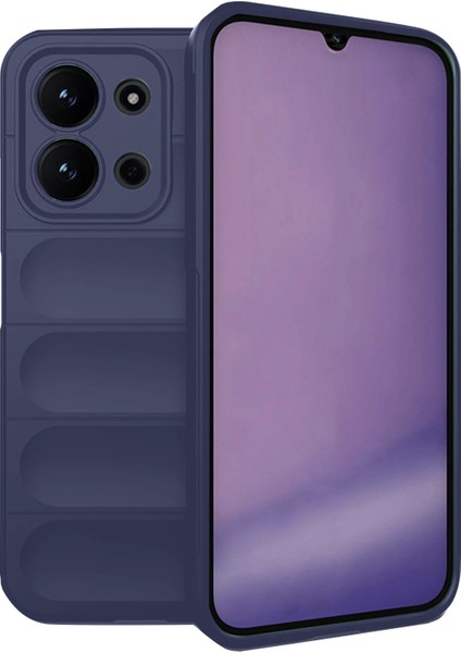 Xiaomi Redmi 15C Kılıf Optimum Etnik Oyuk Detaylı Silikon + Ekran Koruyucu