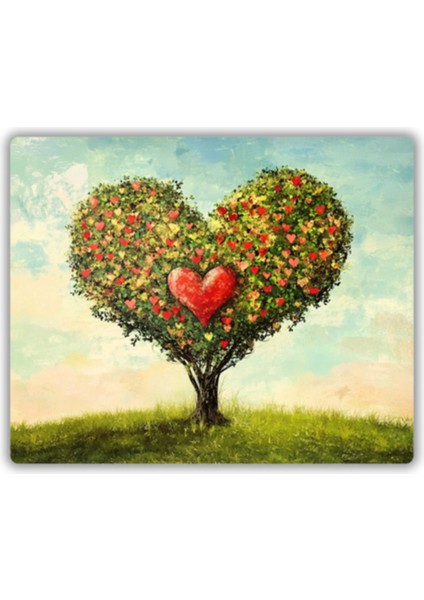 Kalpli Ağaç Temalı Mouse Pad 18X22 cm