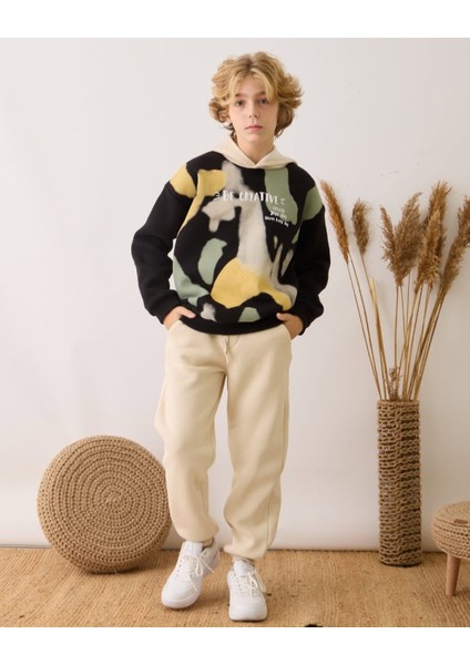 Erkek Çocuk Şardonlu Kamuflaj Eşofman Takımı MAC-3950-036