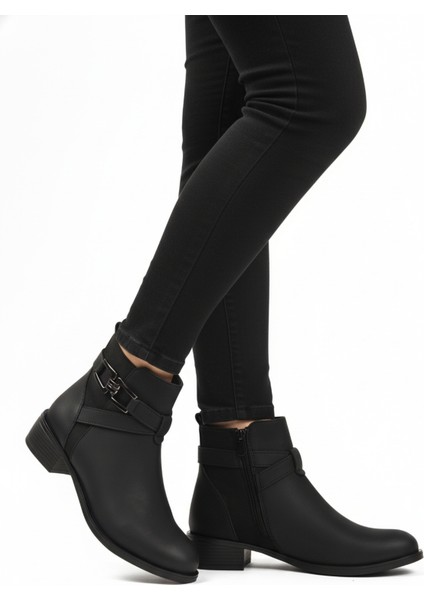 Siyah Zümrüt Içi Kürklü Fermuarlı Kaymaz Kadın Bot 547819 Z