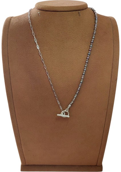 Doğal Siyah Inci Kolye, Paslanmaz Çelik Zincir ve O-T Kapama Kombinli fırsatları