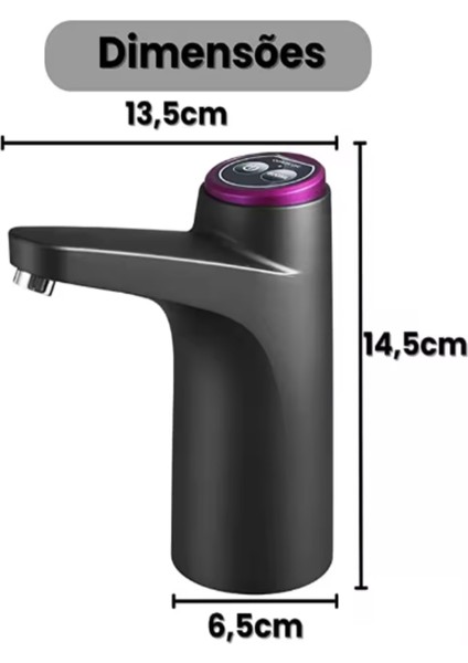 Şarjlı Otomatik Damacana Su Pompası Siyah (600ML) modelleri