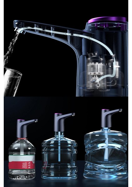 Şarjlı Otomatik Damacana Su Pompası Siyah (600ML) indirimleri