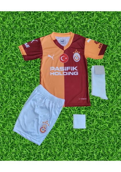 2026 Yeni Sezon Isimsiz Galatasarây.parçalı Çocuk Taraftar Forması Bileklik Maske Hediye fiyatları