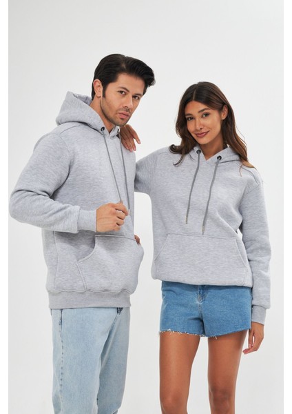 Unisex Oversize Kanguru Cepli Sweatshirt