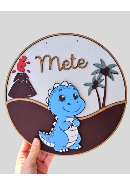 Dinozor Temalı Isme Özel Bebek Kapı Süsü fiyatları
