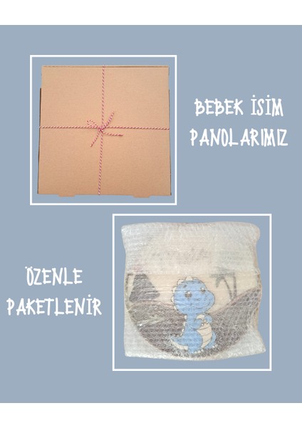 Dinozor Temalı Isme Özel Bebek Kapı Süsü modelleri