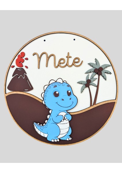 Dinozor Temalı Isme Özel Bebek Kapı Süsü fırsatları