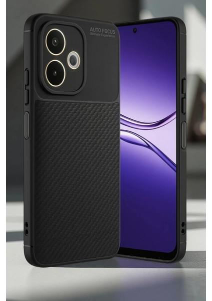 Oppo A5 Pro 4g Kılıf Auto Focus Karbon Kapak - Lacivert